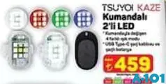 TSUYOİ KAZE KUMANDALI 2'Lİ LED